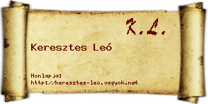 Keresztes Leó névjegykártya